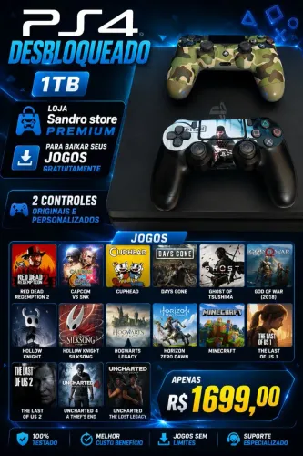 PS4 slim desbloqueado ps4