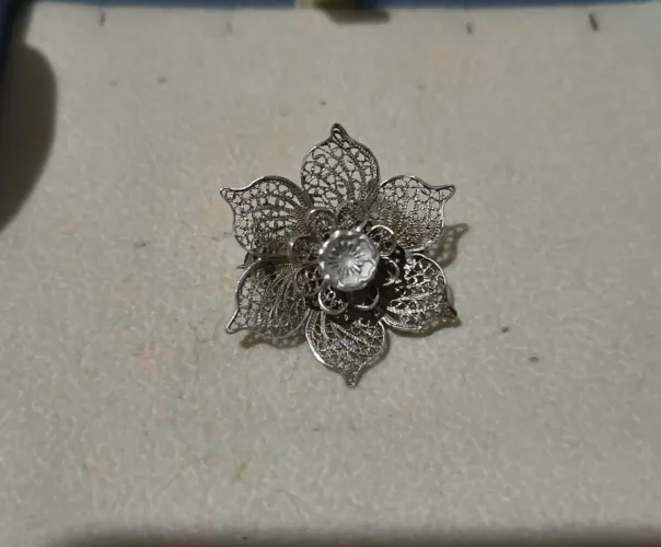 Broche de prata 