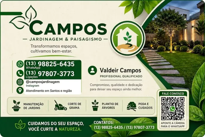 Jardinagem Profissional em Santos e Região | Poda, Limpeza e Manutenção