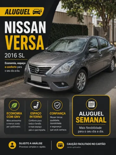 Nissan Versa SL 1.6 16V Flexstart 4P Mec. 2016