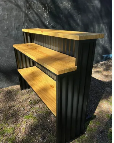 Balcão para bar e comércio em metal 