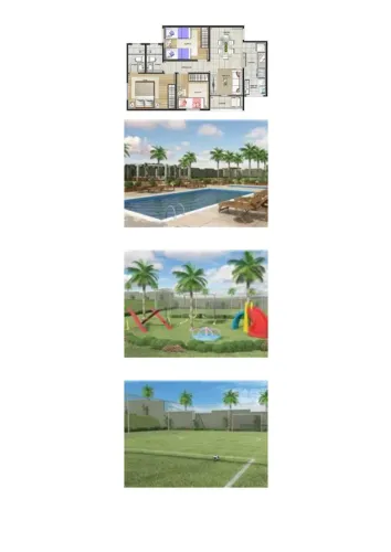 APTO 3DORM-SPAZIO RIO PEROLA-Px represa Aluguel R$ 1.450,00 ou Venda R$ 280mil