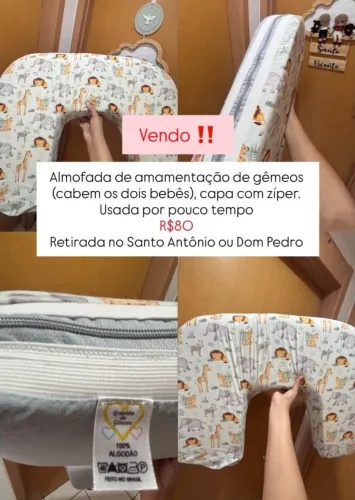 Almofada de amamentação grande e nova. Não entrego