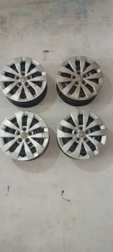 Roda de ferro aro 14 (5Jx14 ET38) Marcar Fumagalli Calota VW 5 Furos
