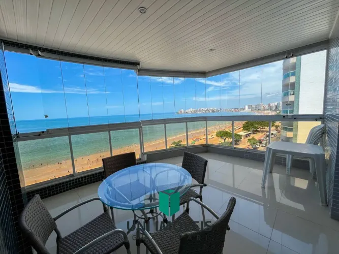 Lindo Apartamento Frente Mar 3 quartos (2 suítes), 2 vagas de Garagem, na Praia do Morro e