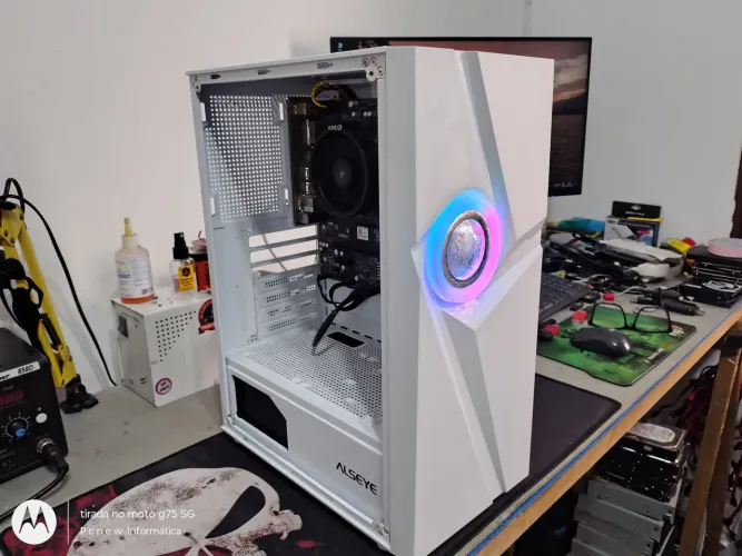 Pc Ryzen gamer com monitor