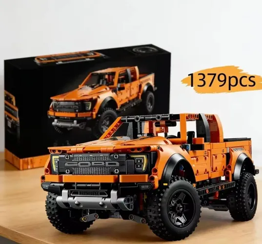 Lego Ford Ranger Raptor Blocos de Montar 1379 Peças 4x4 Off Road estilo Lego