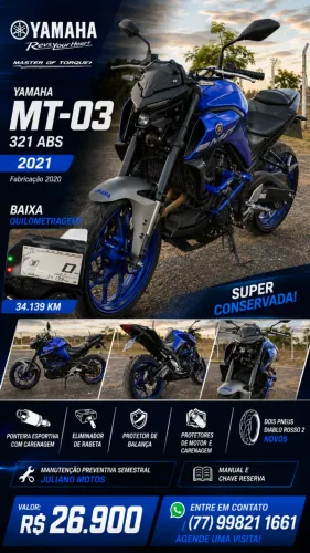 Yamaha MT-03 ABS 321cc - 2020/2021 | Super Conservada