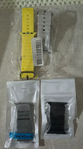 Lote com 4 Pulseiras para Smartwatch Ultra Para Todos Modelos 44mm 45mm 49mm