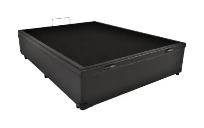  Cama Base Box Baú Viúva Grafitte Escuro