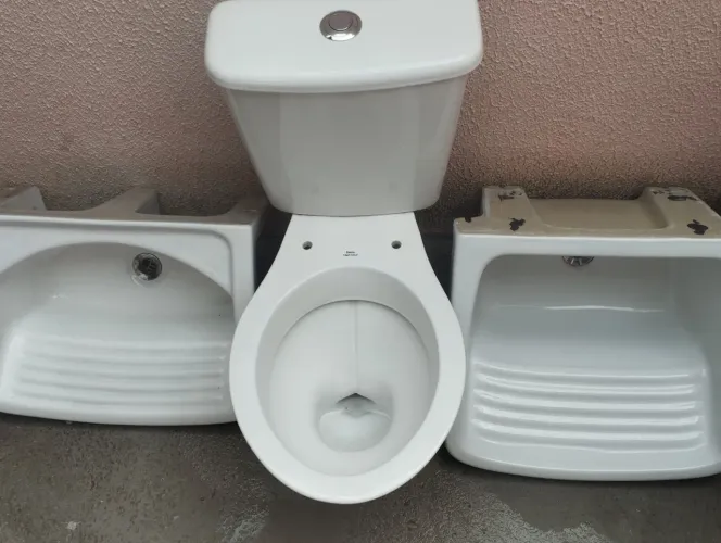 Vendo Vaso sanitário e cuba, vaso tá ótimo, só falta a válvula de descarga como está na ft