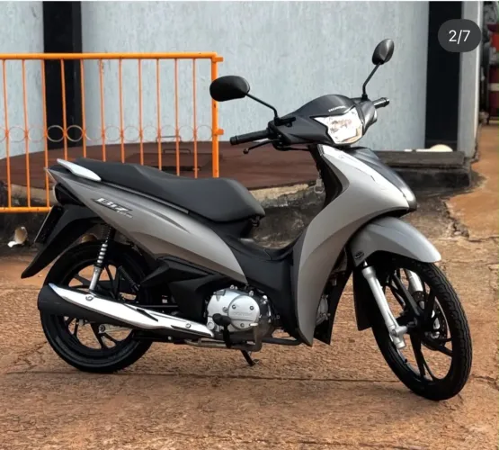Honda Biz 125 Ex completa Cinza Fosca