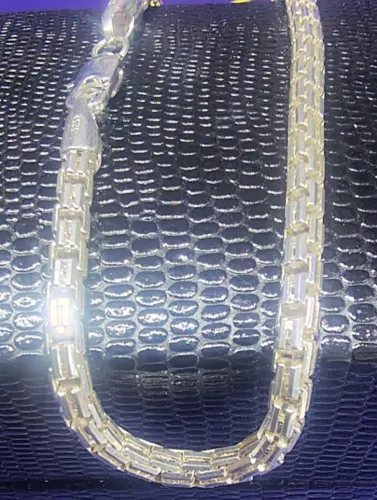 Pulseira Prata 925 Peso 7.87 Gramas 19 Cm 3 mm                                            