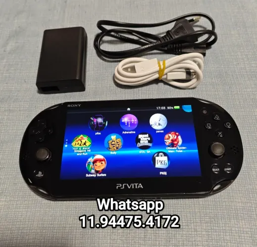 Psvita slim 64gb desbloqueado lotado de jogos e emuladores