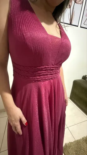 Vestido madrinha rosa fúcsia 
