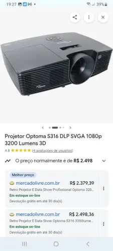 PROJETOR OPTOMA 