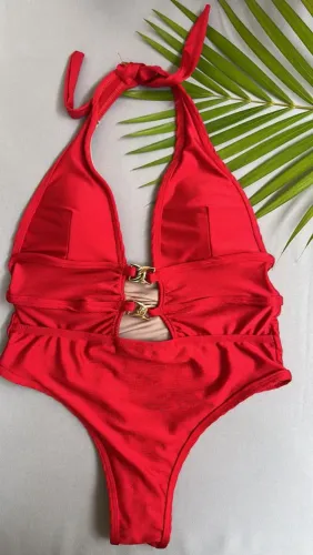 Maiô vermelho