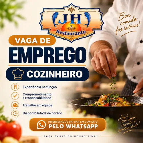 Vaga para Cozinheiro