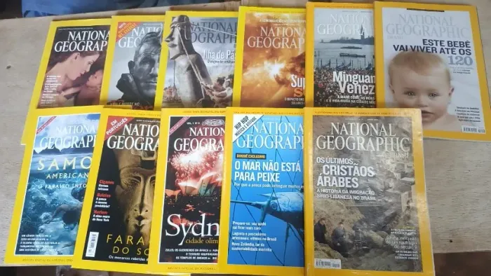 national geographic - pacote com 10 - raras e antigas dos anos 2000