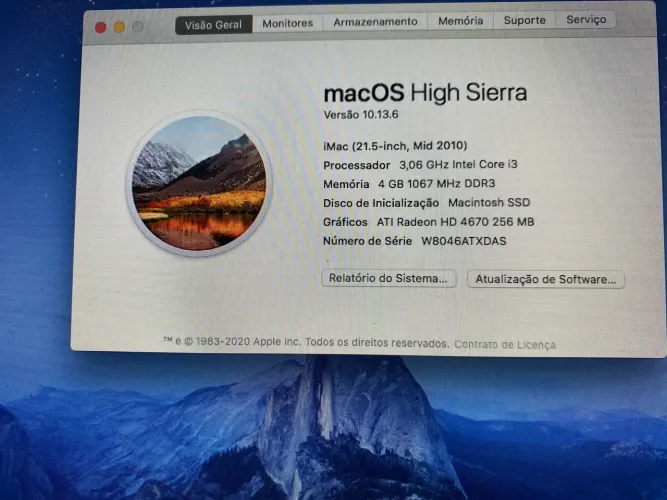 iMac 21,5 polegadas - Meados de 2010