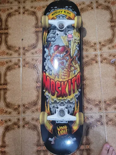 Skate Completo Street Wood Light Pro Model Moskito