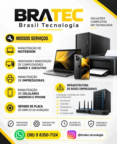 Manutenção de PC, Notebook, Impressora e Celular