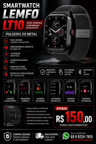 Relógio Lemfo LT10