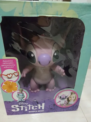 Boneco Articulado Lilo & Stitch Disney 40cm Vinil Gigante