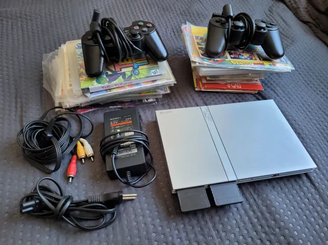 ps2 prata semi novo