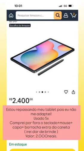 Tablet Samsung s6 lite