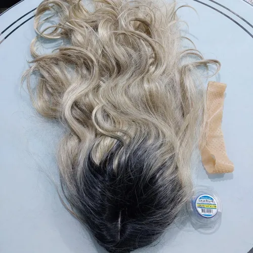 Lace Front Loira Ombre + Cola/Fita | Pronta pra Uso