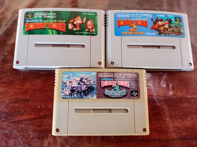 Trilogia Donkey Kong originais para Super Nintendo