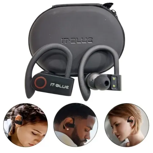 Fone de Ouvido Bluetooth com Encaixe Anti Queda