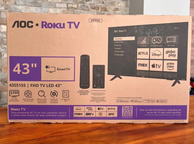 Tv Smart 43 Polegadas AOC Roku Hd Wi-fi