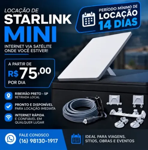 Starlink Mini Locação 