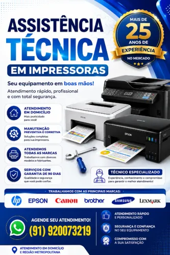 MANUTENÇÃO E ASSISTÊNCIA TÉCNICA EM IMPRESSORAS