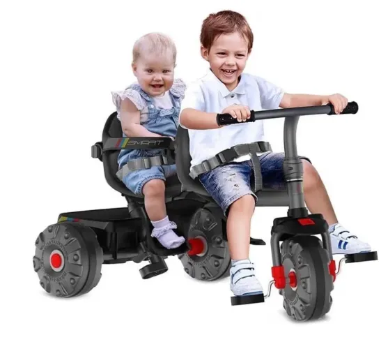 Triciclo duplo- Carrinho de bebê- Gêmeos