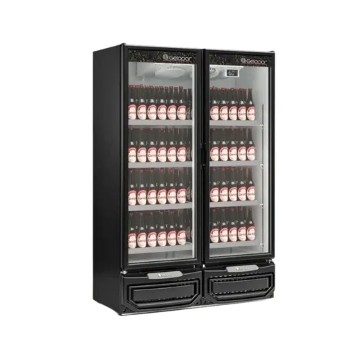 Cervejeira Auto Serviço 2 Portas 957L GCBC-950PR Ar Forçado 220V Preto