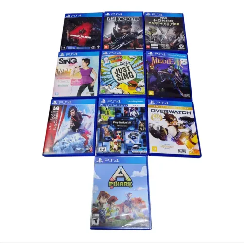 Lote jogos PS4 faço Olx Pay