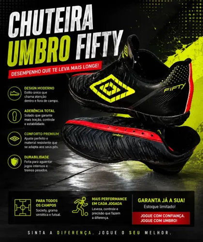 CHUTEIRA DA UMBRO 37/38