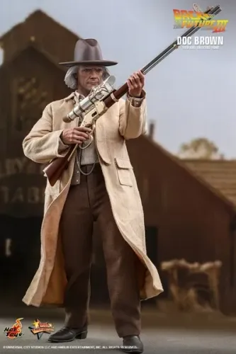 Boneco Back to the Future 1/6 Doc Brown De Volta Para O Futuro Hot Toys