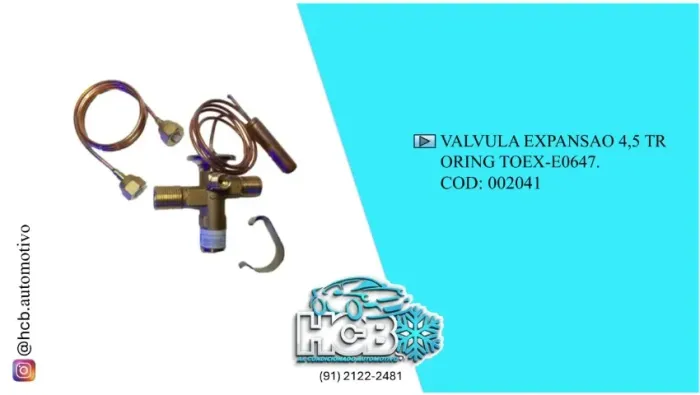 VALVULA EXPANSAO 4,5 TR ORING TOEX-E0647