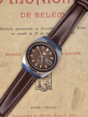 Relógio seiko 5 7019 automático 