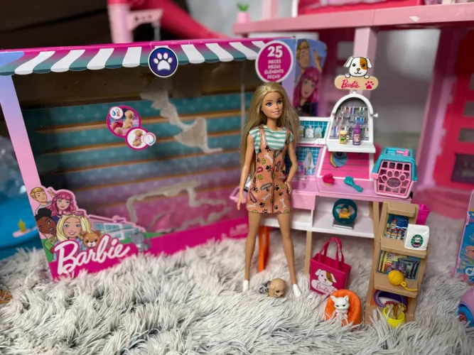 barbie conjunto de brinquedo loja de animais