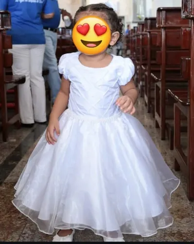 Vestido infantil para batizado