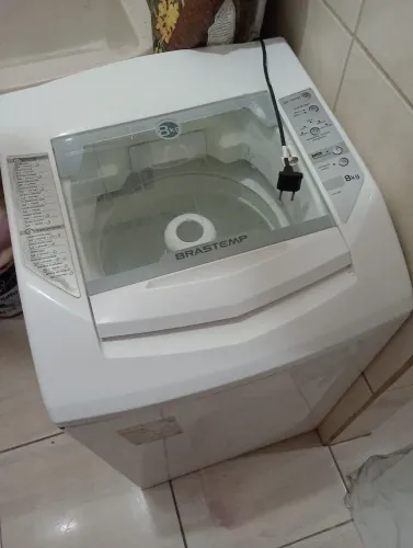 Máquina de lavar com defeito