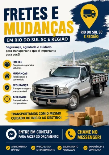 Fretes e mudanças em Rio do Sul e região 