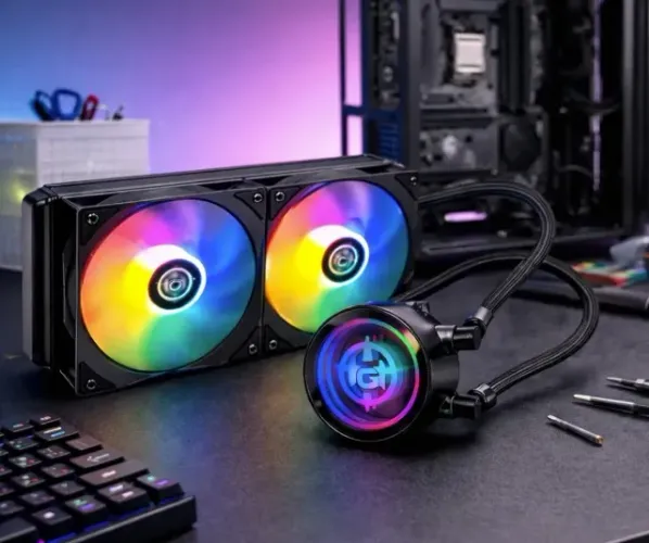 Water Cooler Tgt 240mm RGB, preto (novo e lacrado)