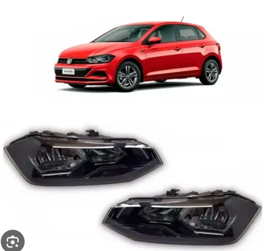 Par de farol do vw polo 