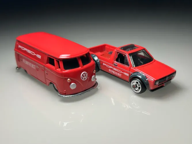 Dupla Hot Wheels VW Caddy / T1